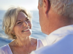 Happy Senior Couple on A Tropical Beach